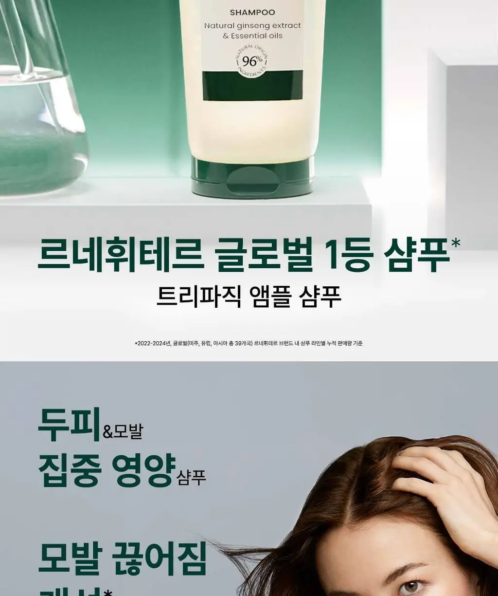 [두피 영양 케어] 르네휘테르 트리파직 두피 영양 앰플 샴푸 250ml 상세페이지 4